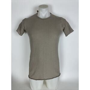 Boris Bidjan Saberi 11 Short Sleeve T’shirt Men’s Size Medium Beige Khaki